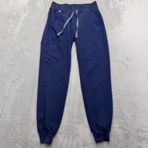 FIGS Scrub Pants Womens XS Navy Blue Zamora Jogger Technical Collection Cargo